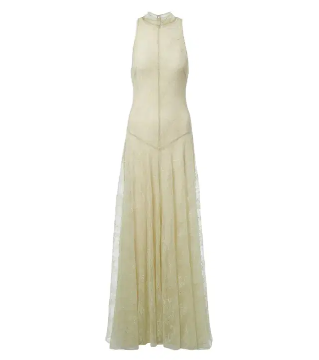 Palomina halterneck lace maxi dress
