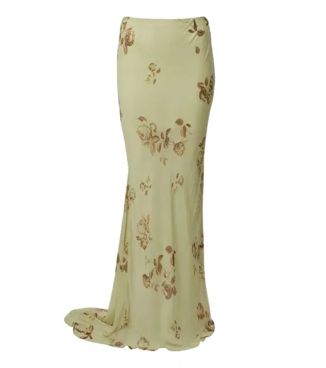 De La Vali Diosa floral georgette maxi skirt