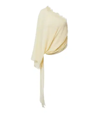 DE LA VALI Elia one-shoulder georgette top | Thumbnail 1