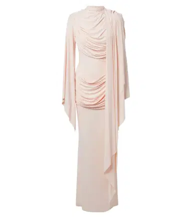 DE LA VALI Perisa draped caped jersey maxi dress | Thumbnail 1 DE LA VALI Perisa draped caped jersey maxi dress | Thumbnail 1