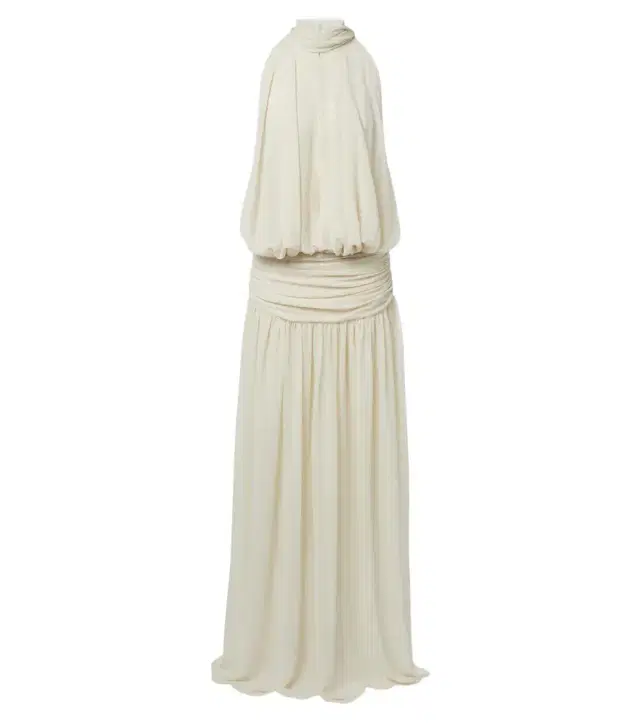 De La Vali Cruz draped chiffon maxi dress