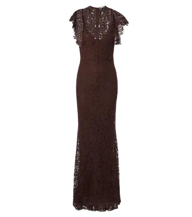 Laia cutout cotton-blend lace maxi dress
