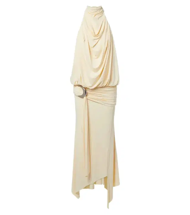 Vida draped jersey midi dress