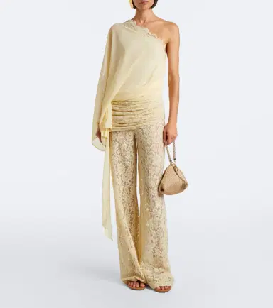 DE LA VALI Rocio cotton-blend lace wide-leg pants | Thumbnail 6