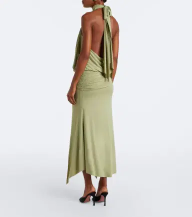 De La Vali Vida draped jersey midi dress | Thumbnail 2