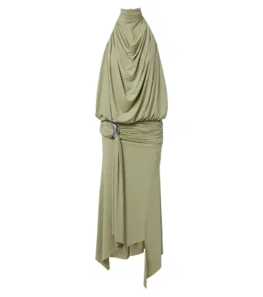 De La Vali Vida draped jersey midi dress | Thumbnail 1