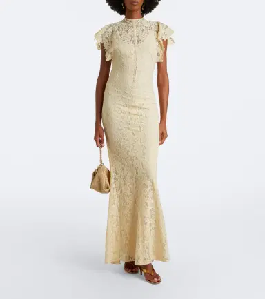 DE LA VALI Laia cutout cotton-blend lace maxi dress | Thumbnail 7
