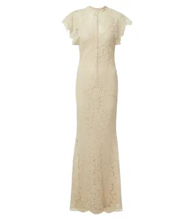 DE LA VALI Laia cutout cotton-blend lace maxi dress | Thumbnail 1