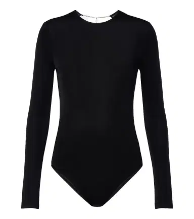 Saint Laurent Open-back jersey bodysuit | Thumbnail 1 Saint Laurent Open-back jersey bodysuit | Thumbnail 1