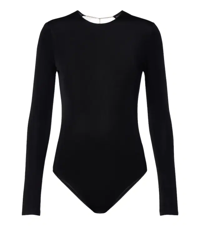 Saint Laurent Open-back jersey bodysuit