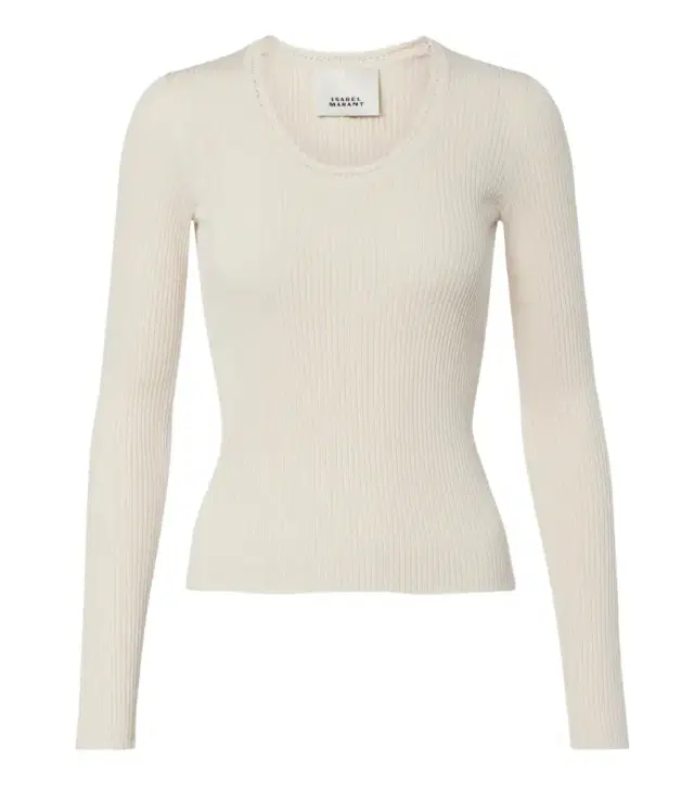Isabel Marant Selenie ribbed-knit silk and cotton sweater