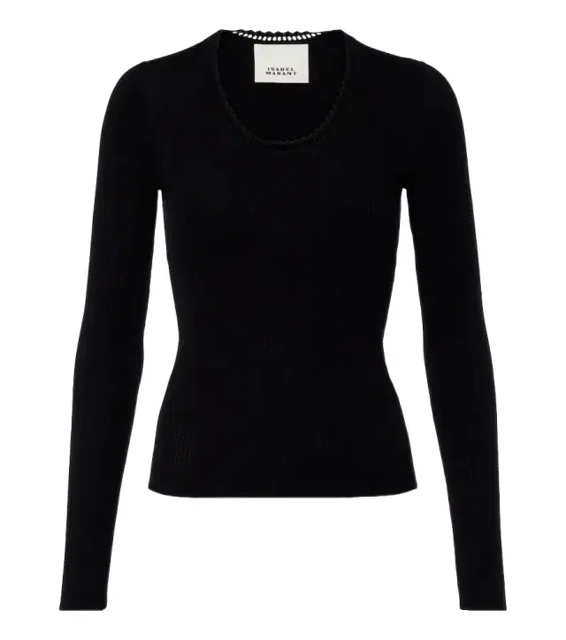 Isabel Marant Selenie ribbed-knit silk and cotton sweater