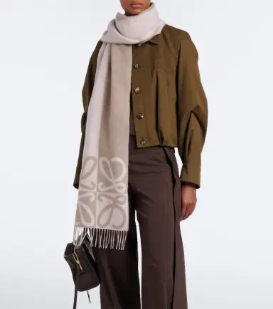 Loewe Anagram wool and cashmere scarf | Thumbnail 5
