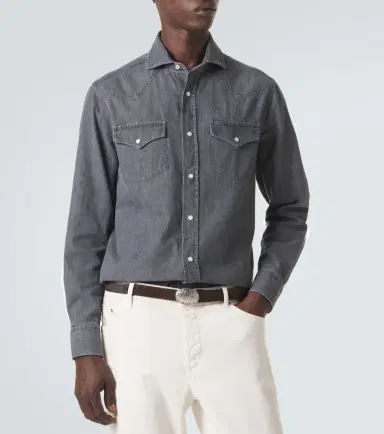 Brunello Cucinelli Denim shirt | Thumbnail 3