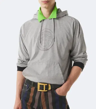 Versace Medusa cotton jersey hoodie | Thumbnail 4