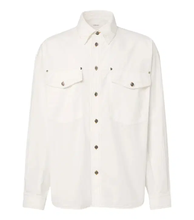 Medusa denim overshirt
