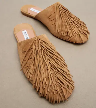 Aquazzura Maverick fringed suede mules | Thumbnail 4