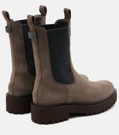 Brunello Cucinelli Monili suede Chelsea boots | Thumbnail 4