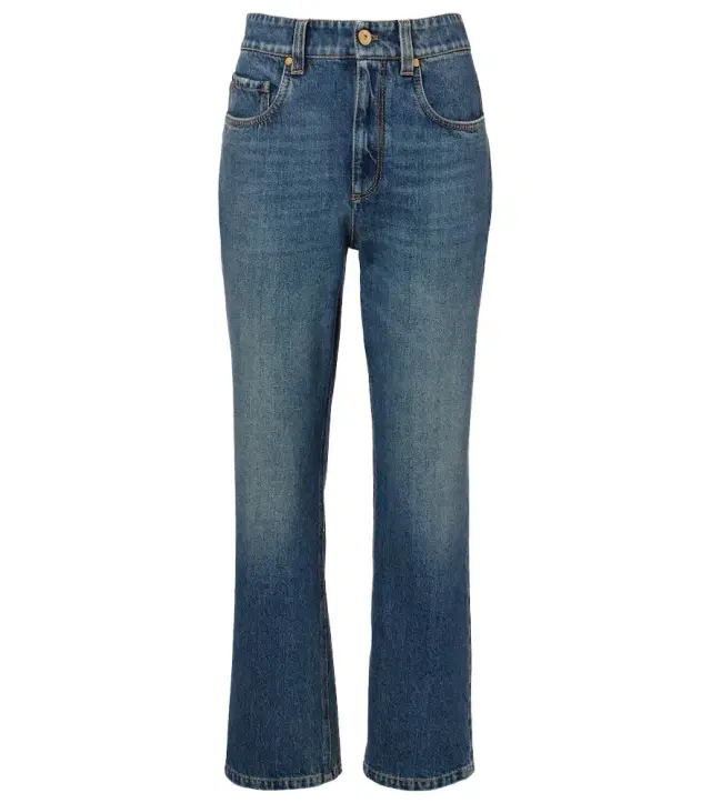 Brunello Cucinelli Cropped straight jeans