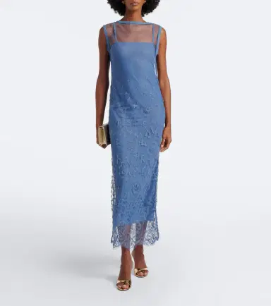 SIR. Leif embroidered mesh maxi dress | Thumbnail 3 SIR. Leif embroidered mesh maxi dress | Thumbnail 3