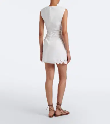 SIR Klara ruched cotton minidress | Thumbnail 2