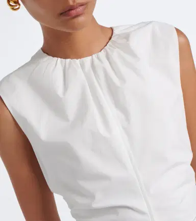 SIR Klara ruched cotton minidress | Thumbnail 5