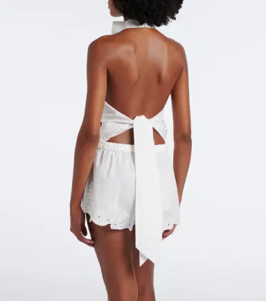 SIR. Klara cotton halterneck top | Thumbnail 2