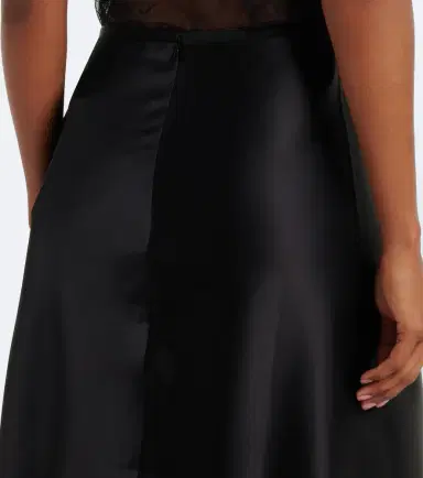 SIR. Ingrid lace-trimmed satin midi skirt | Thumbnail 4 SIR. Ingrid lace-trimmed satin midi skirt | Thumbnail 4