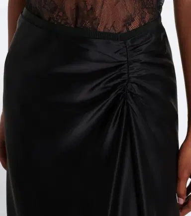 SIR. Ingrid lace-trimmed satin midi skirt | Thumbnail 6 SIR. Ingrid lace-trimmed satin midi skirt | Thumbnail 6