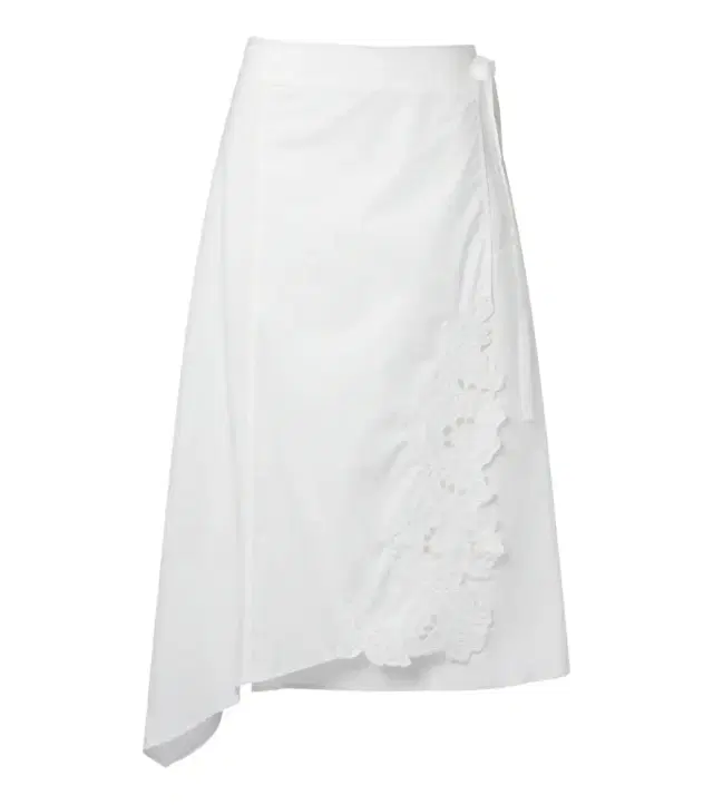 SIR Klara asymmetric cotton midi skirt