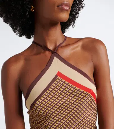 SIR. Cooper printed halterneck top | Thumbnail 2