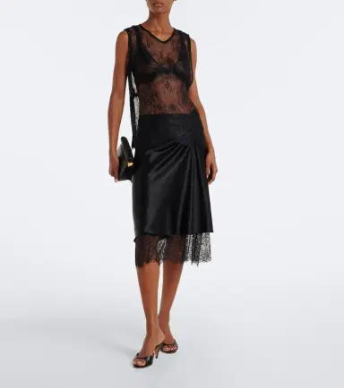 SIR. Ingrid sheer lace top | Thumbnail 4