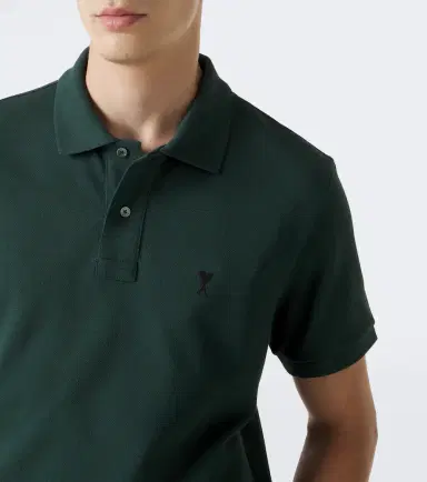 AMI PARIS Ami De Caur cotton piqué polo shirt | Thumbnail 5
