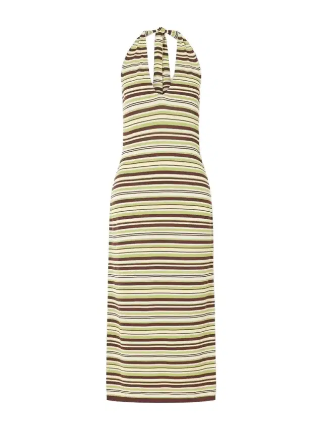 Away That Day Cape Town Striped Knitted Midi Dress