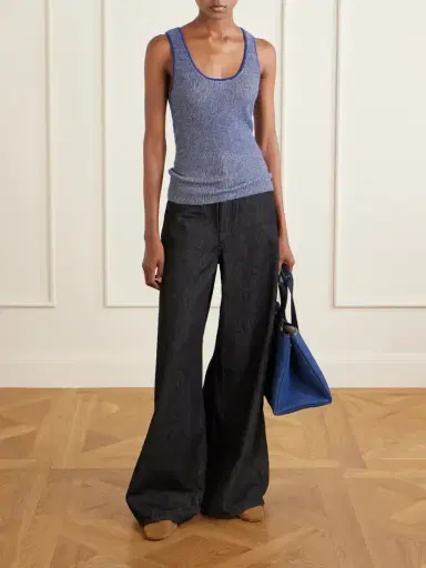 The Elder Statesman Marl Knitted Cashmere Tank | Thumbnail 2 The Elder Statesman Marl Knitted Cashmere Tank | Thumbnail 2
