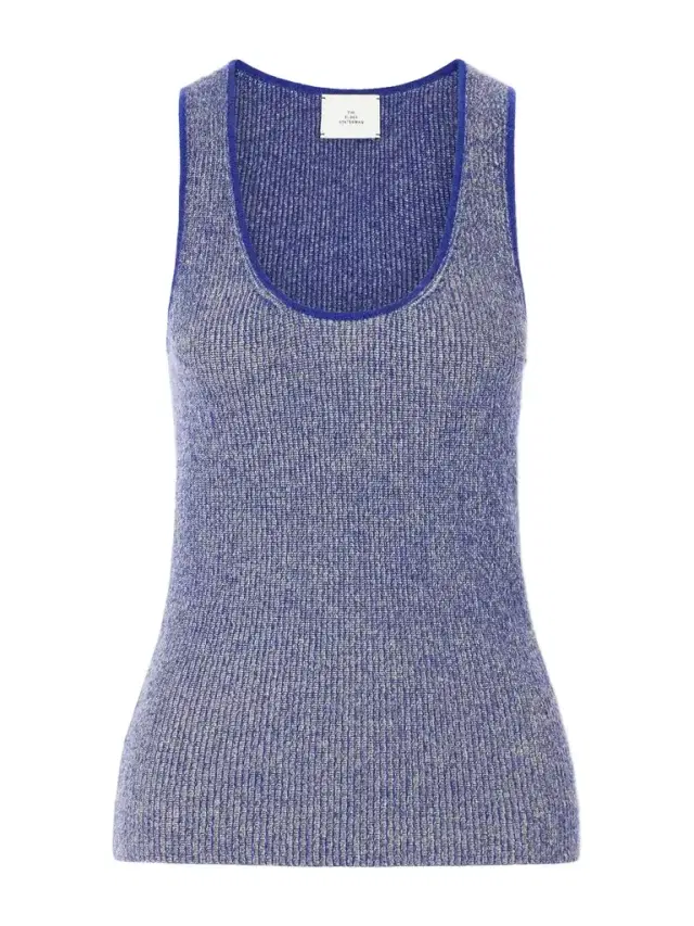 Marl Knitted Cashmere Tank