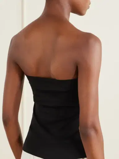 FLORE FLORE Bes Strapless Organic Cotton-jersey Top | Thumbnail 4