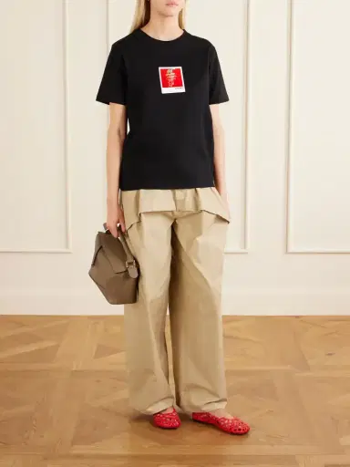 Loewe Petal Anagram Leather Ballet Flats | Thumbnail 4 Loewe Petal Anagram Leather Ballet Flats | Thumbnail 4