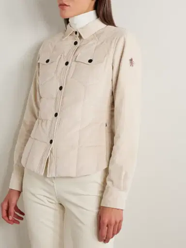 Moncler Grenoble Nangy Quilted Cotton And Modal-blend Corduroy Down Jacket | Thumbnail 3