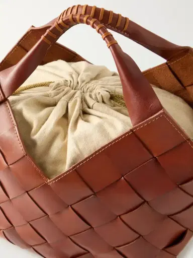 Dragon Diffusion Castello Woven Leather Tote | Thumbnail 5