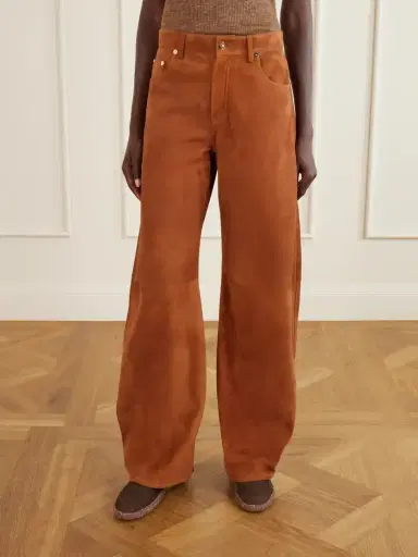 Gabriela Hearst Amoret Suede Wide-leg Pants | Thumbnail 3 Gabriela Hearst Amoret Suede Wide-leg Pants | Thumbnail 3