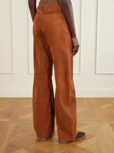 Gabriela Hearst Amoret Suede Wide-leg Pants | Thumbnail 4 Gabriela Hearst Amoret Suede Wide-leg Pants | Thumbnail 4