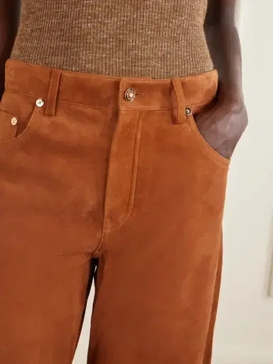 Gabriela Hearst Amoret Suede Wide-leg Pants | Thumbnail 5 Gabriela Hearst Amoret Suede Wide-leg Pants | Thumbnail 5