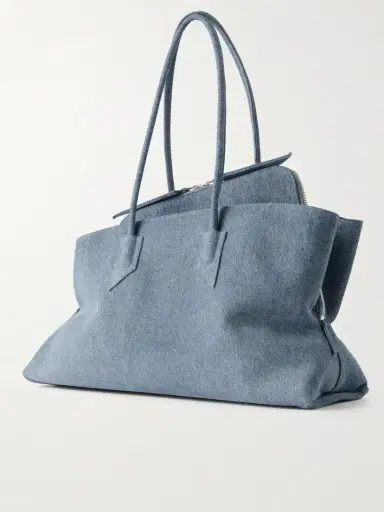 The Attico La Passegiata Medium Asymmetric Denim Shoulder Bag | Thumbnail 4 The Attico La Passegiata Medium Asymmetric Denim Shoulder Bag | Thumbnail 4