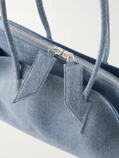The Attico La Passegiata Medium Asymmetric Denim Shoulder Bag | Thumbnail 5 The Attico La Passegiata Medium Asymmetric Denim Shoulder Bag | Thumbnail 5