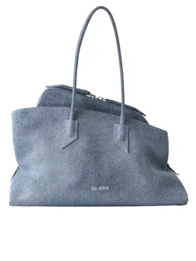 The Attico La Passegiata Medium Asymmetric Denim Shoulder Bag | Thumbnail 1 The Attico La Passegiata Medium Asymmetric Denim Shoulder Bag | Thumbnail 1