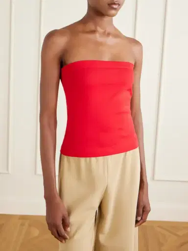 FLORE FLORE Bes Strapless Organic Cotton-jersey Top | Thumbnail 2 FLORE FLORE Bes Strapless Organic Cotton-jersey Top | Thumbnail 2