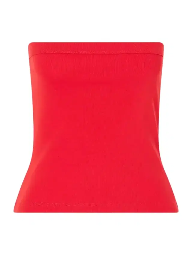 Bes Strapless Organic Cotton-jersey Top