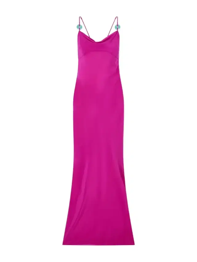 Palm Turquoise-embellished Silk-chiffon Maxi Dress