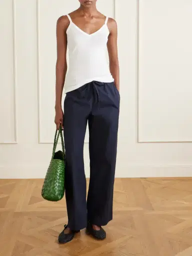 FLORE FLORE Isla Organic Cotton-jersey Camisole | Thumbnail 2